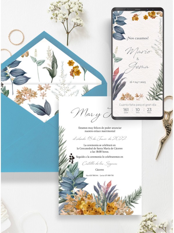 Pack Invitaciones Papel y Digital 75