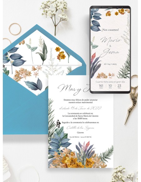 Pack Invitaciones Papel y Digital 75