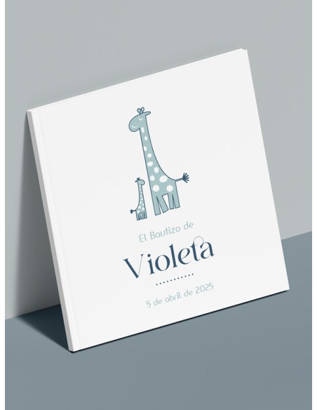 Libro firmas Bautizo La Jirafa Lola