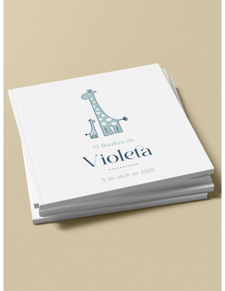 Libro firmas Bautizo La Jirafa Lola