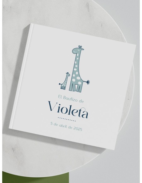 Libro firmas Bautizo La Jirafa Lola