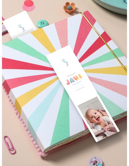 Marcapáginas Bautizo Iniciales