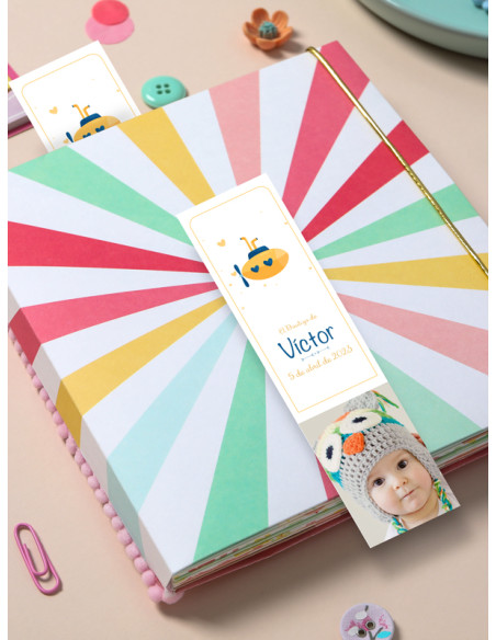 Marcapáginas Bautizo Submarino Amarillo