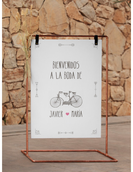 Poster-boda-dibujo-bicicleta