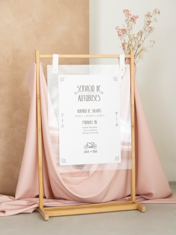 Poster-boda-dibujo-bicicleta-diseño-personalizado