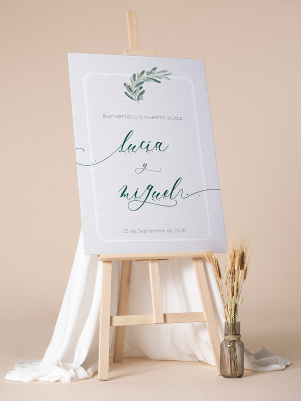Poster boda ólea - olivo