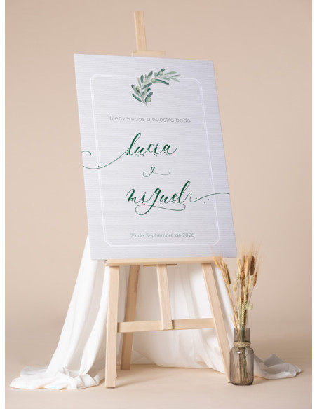 Poster boda ólea - olivo