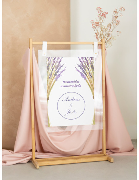 Poster de boda flor de lavanda barato