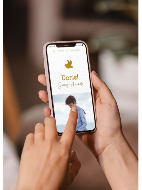 Invitación digital Comunión Smile