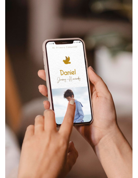 Invitación digital Comunión Smile