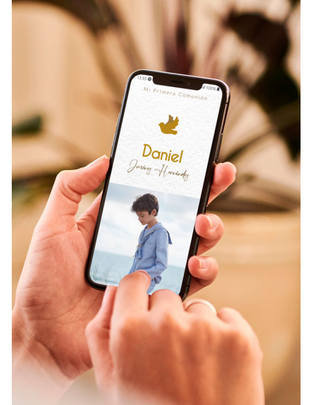 Invitación digital Comunión Smile
