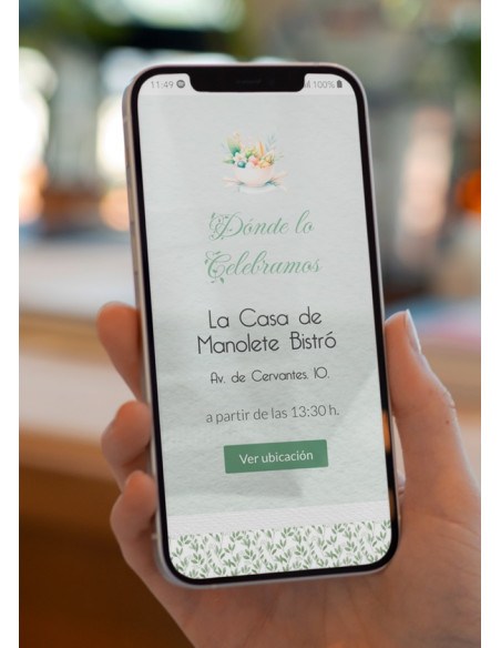 Invitación digital Comunión Muñeca