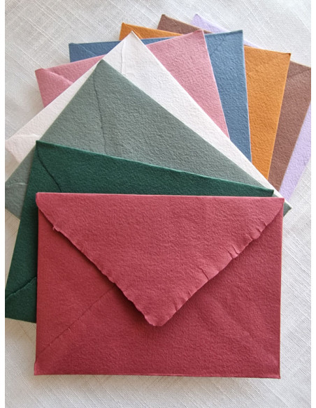 Invitaciones de Boda Dípticos con Sobres de Algodón Olea