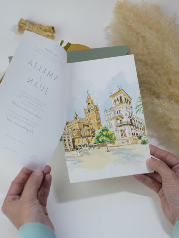 Invitación boda superpuesta...