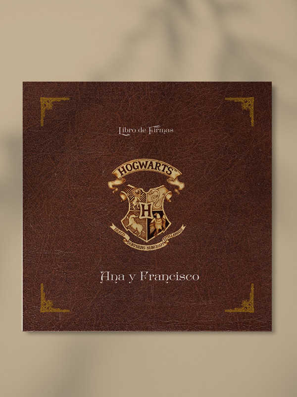 Libro de firmas para bodas harry potter