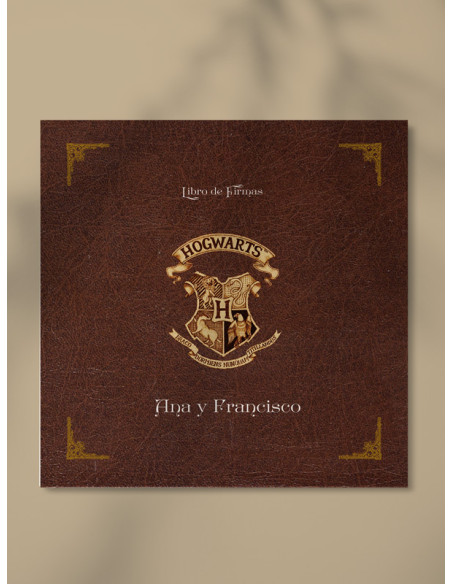Libro de firmas para bodas harry potter