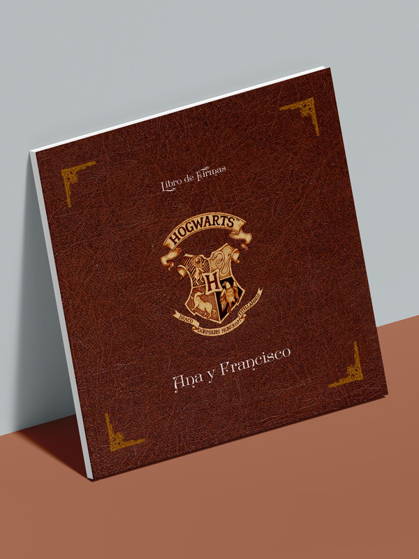 Libro firmas Boda Harry Potter