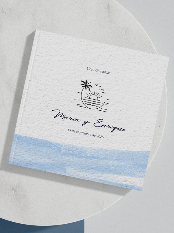Libro firmas Boda Mar y Playa