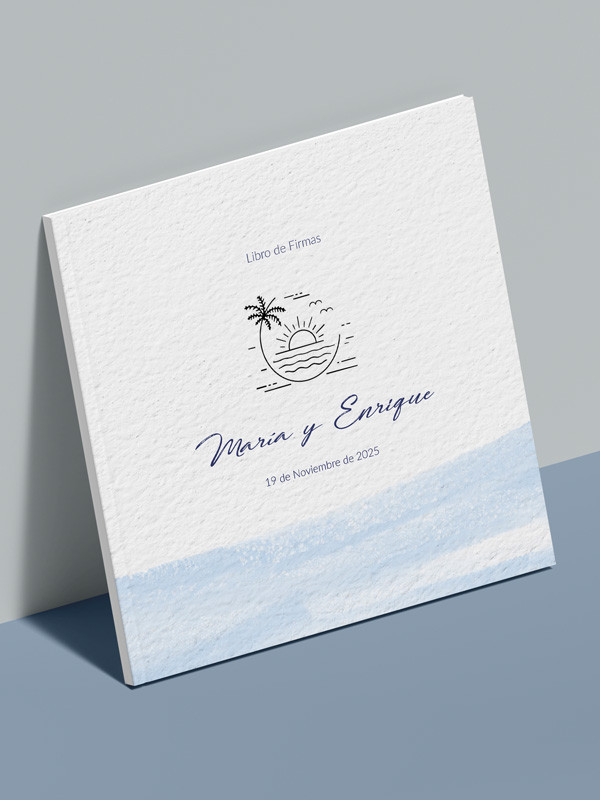 Libro firmas Boda Mar y Playa