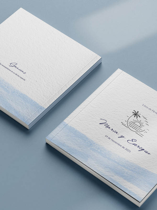 Libro firmas Boda Mar y Playa