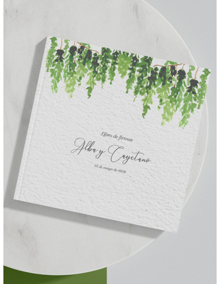 Libro firmas Boda Helecho Boho