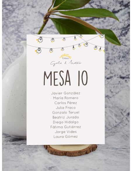 Seating boda Guirnaldas