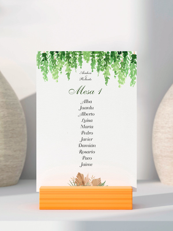 Seating boda Helecho Boho