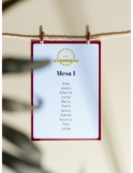 Seating boda Pasaporte viajes