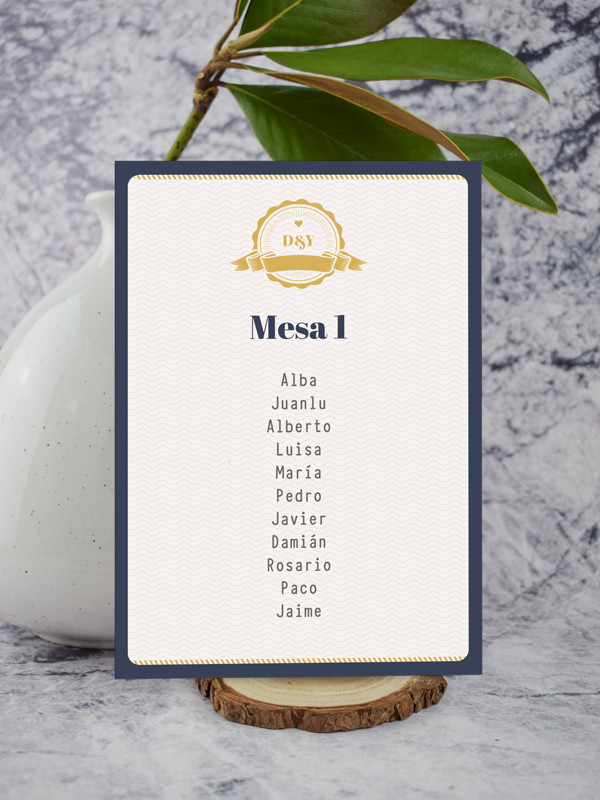 Seating boda Pasaporte viajes