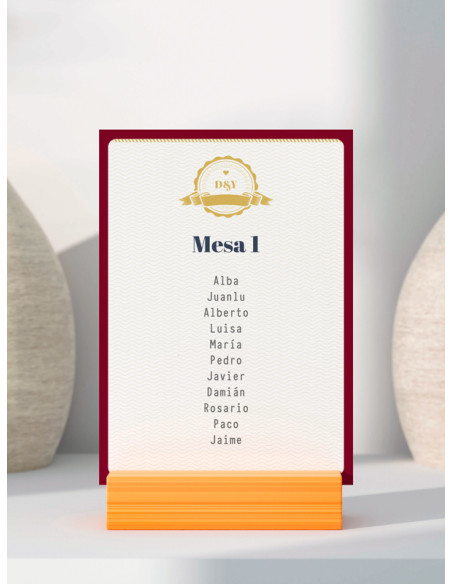 Seating de boda Pasaporte viajes