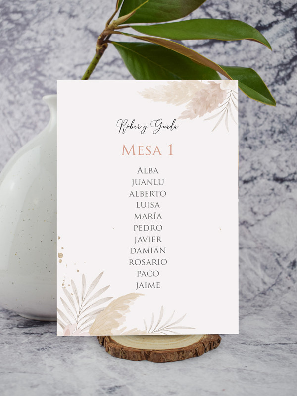 Seating boda Boho