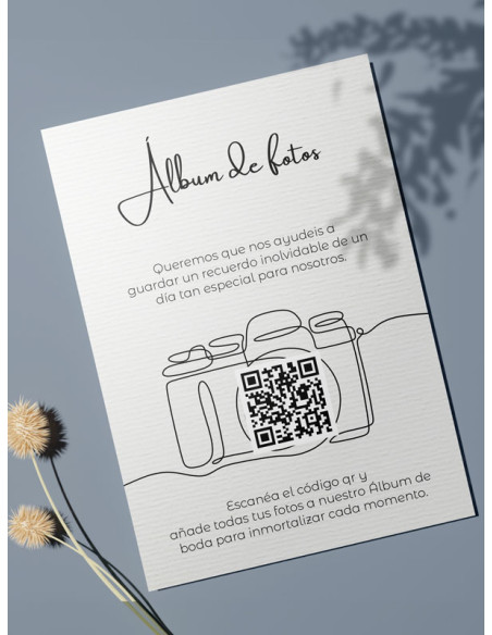 Tarjetas de fotos Boda álbum google modelo Cámara