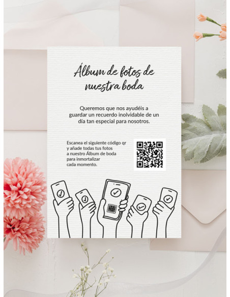 Tarjetas de fotos Boda álbum google modelo Invitados