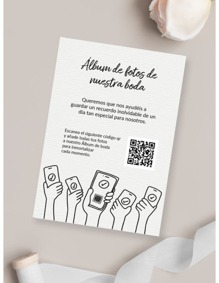 Tarjetas de fotos Boda álbum google modelo Invitados