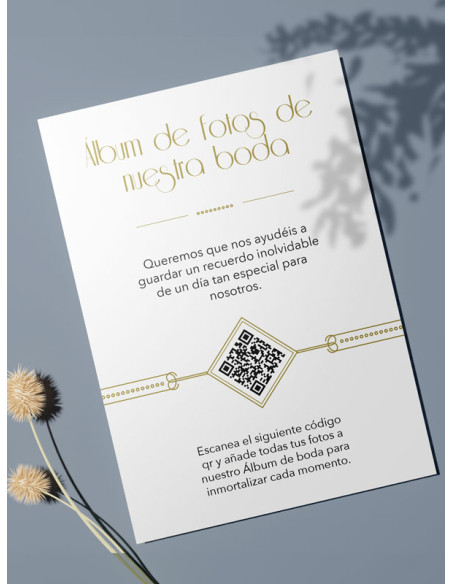 Tarjetas de fotos Boda álbum google modelo Gatsby