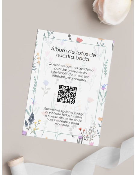 Tarjetas de fotos Boda álbum google modelo Color Spring
