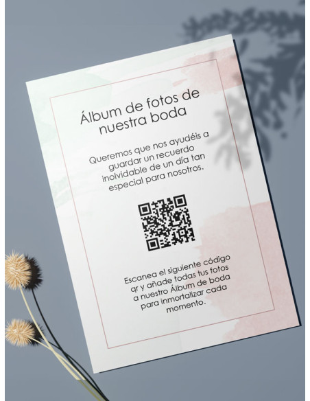 Tarjetas de fotos Boda álbum google modelo Cloe