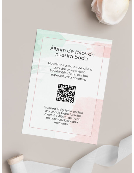 Tarjetas de fotos Boda álbum google modelo Cloe