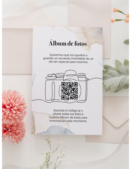 Tarjetas de fotos Boda álbum google modelo Romántica