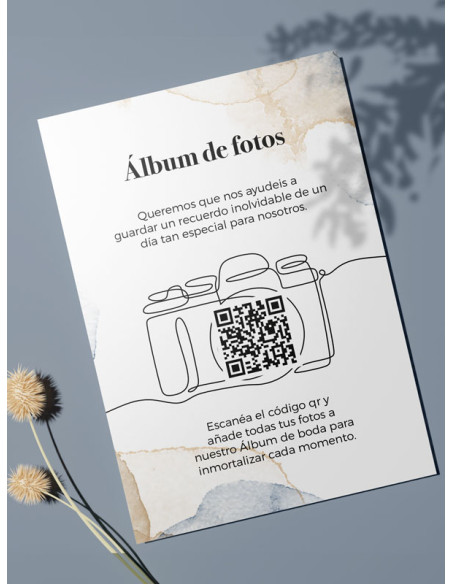 Tarjetas de fotos Boda álbum google modelo Romántica