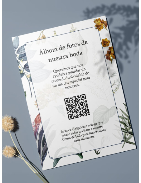 Tarjetas de fotos Boda álbum google modelo Adriana