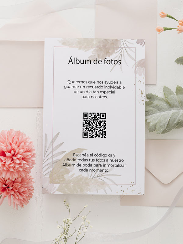 Tarjetas de fotos Boda álbum google Bohemio