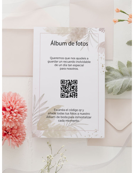 Tarjetas de fotos Boda álbum google Bohemio