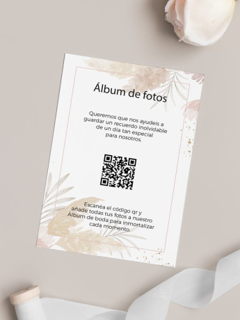 Tarjetas de fotos Boda álbum google Bohemio 2