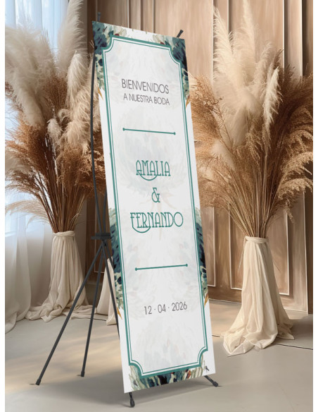 Banners de Bienvenida Bodas modelo Dandelión
