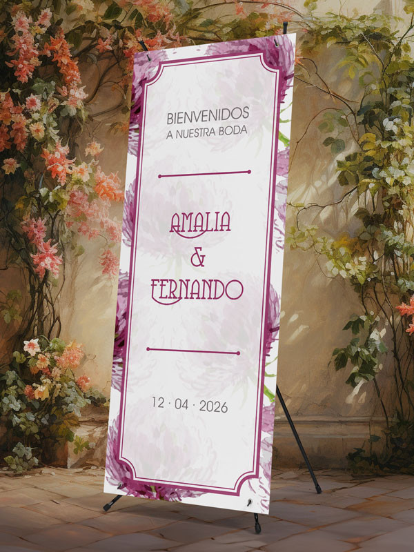 Banners de Bienvenida Bodas modelo...