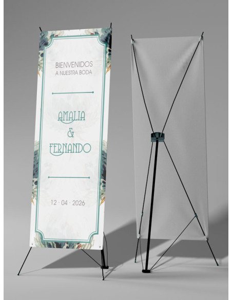 Banners de Bienvenida Bodas modelo Dandelión