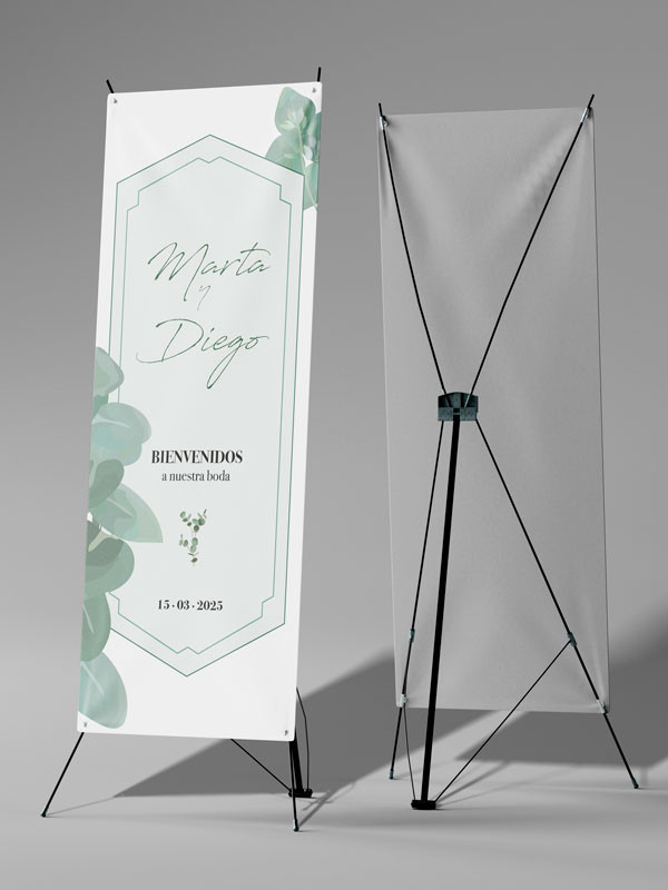 Banners de Bienvenida Bodas modelo...
