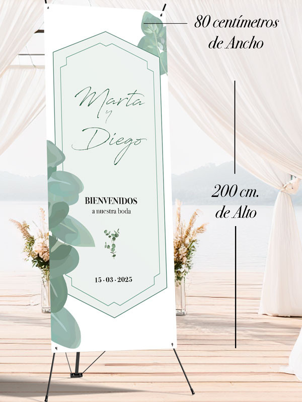 Banners de Bienvenida Bodas modelo...