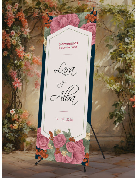Banners de Bienvenida Bodas modelo Cocó
